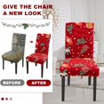 thumbnail image 3 of Chair Covers for Dining Room Christmas Stretch Chair Covers Set of 6 Parsons Chair Slipcover Removable Washable Kitchen Chair Slipcovers for Decorations Holiday Party Banquet,Candy Gloves, 3 of 6