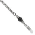 thumbnail image 2 of Auriga Fine Jewelry Silver- tone Black Crystal Faceted Bead Eyewear Holder Chain Necklace for Women 30", 2 of 7