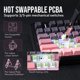 thumbnail image 4 of Teclado inalámbrico para juegos EPOMAKER X AULA F75 75% negro rosa, 4 of 8