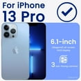 thumbnail image 2 of Compatible with iPhone 13 Pro Case 6.1, Slim Liquid Silicone 3 Layers Full Covered Soft Gel Rubber Case Cover 6.1 inch-Royal Blue, 2 of 12