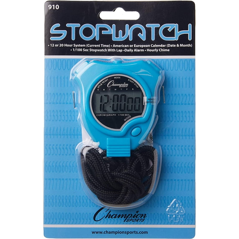Luminous Stopwatch - Digital Stopwatch Timer with Lanyard, Countdown Sports  Stopwatch Handheld Stop Watches with Alarm & Calendar, Shockproof