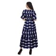 thumbnail image 3 of Moomaya Tunique à Manches Courtes Robes de Cocktail pour Femmes Robe en Coton Slub Imprimée, 3 of 4