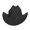 Black, variant on Red Cattleman Cowboy Hat - Western Hats for Men and Women, Cowboy Cosplay Accessories, Country Concert Hats, Thick Felt Hat