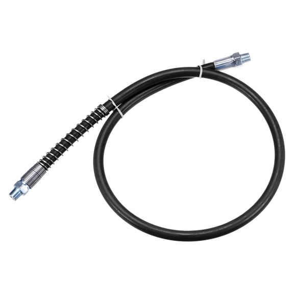 Uxcell Grease Gun Hose 31.5" 10000 PSI Spring Flex High Pressure Quick Release Grease with 1/8" NPT Threads Black