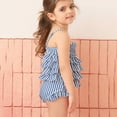 thumbnail image 6 of Gubotare Kid Swimsuits Toddler Swimsuit Girl One Piece Swimsuit Cut Out Swimwear Summer Tie Dye Beach Sport Bathing Toddler Bathing Suit Girl 4T 5T (Blue,4-5 Years), 6 of 9