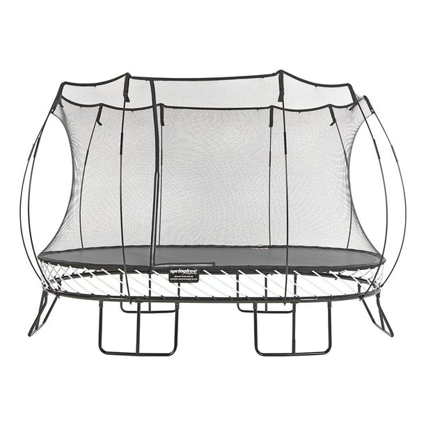 Springfree Trampoline Kids Outdoor Large Oval 8 X 13 Ft Trampoline W Enclosure Walmart Com Walmart Com