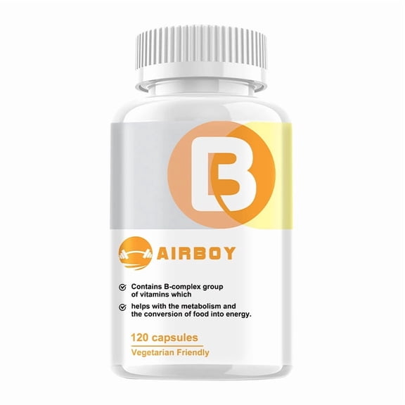 Vitamin B Complex Capsules - Vitamins B2 B6 B12, Biotin, Niacin-Energy, Metabolism Aid, Immune Support - Vegetarian Friendly - 120 Capsules
