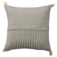 thumbnail image 6 of Ox Bay Brinley Navy Striped Ultra-Soft Turkish Cotton Adult Decorative Throw Pillow, 6 of 9