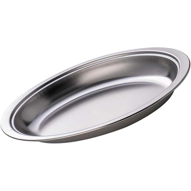 Stainless Steel Oval Dish For Steaming Fish And Appetizers Serving Platter Household Snacks Plate Kitchen Accessories