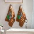 thumbnail image 3 of Dreamtimes Autumn Pumpkin Hedgehog Hand Towels 2 PCS, Ultra Soft and Highly Absorbent, Cute Fall Animal Decorative Fingertip Towel for Home, Bathroom, Kitchen, 28.3"x14.4", 3 of 5