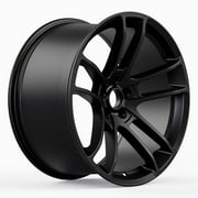 Vicrez Hellcat Widebody Style Matte Black Wheel (20" x 10.5", +25 Offset, 5x115 Bolt Pattern, 71.6 mm Hub) vzn111412