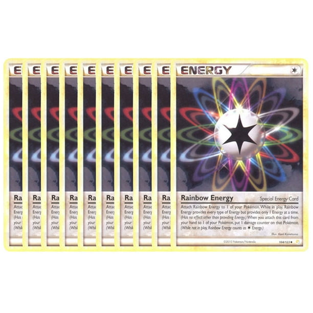 Pokemon Cards LOT OF 10 RAINBOW ENERGY Cards