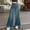 Dark Blue, variant on Sakmal Denim Pants for Women Jeans Palazzo Plus Size Wide Leg Full Length High Waisted Grey Wash Blue Pants with Pockets