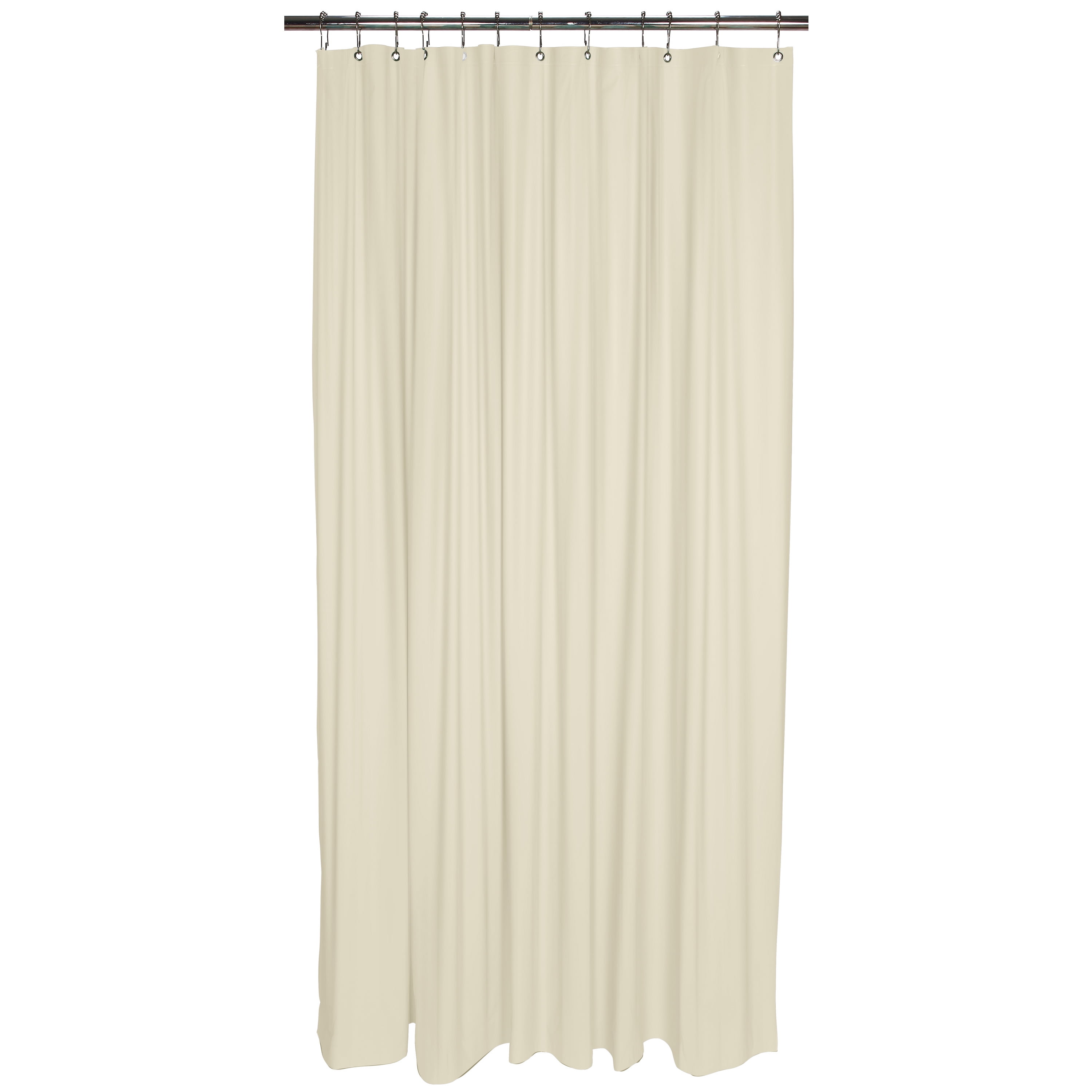 Bath Bliss 2 Pack PVC 70" x 72" Heavy Grommet Solid Bathroom Shower Liner in Solid Beige