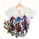thumbnail image 4 of Tops de Ajuste Suelto para las Mujeres Nueva Manga Corta Cuello Redondo Suéter Caballo Casual Impreso Camiseta, Ligero Top de Verano, 4 of 6