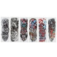 thumbnail image 1 of Etiqueta Engomada del Tatuaje Personalizada Tigre Manga Completa 6 Unids/set Ticfox, 1 of 14