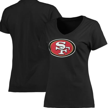 San Francisco 49ers NFL Pro Line Women's Primary Logo V-Neck T-Shirt -