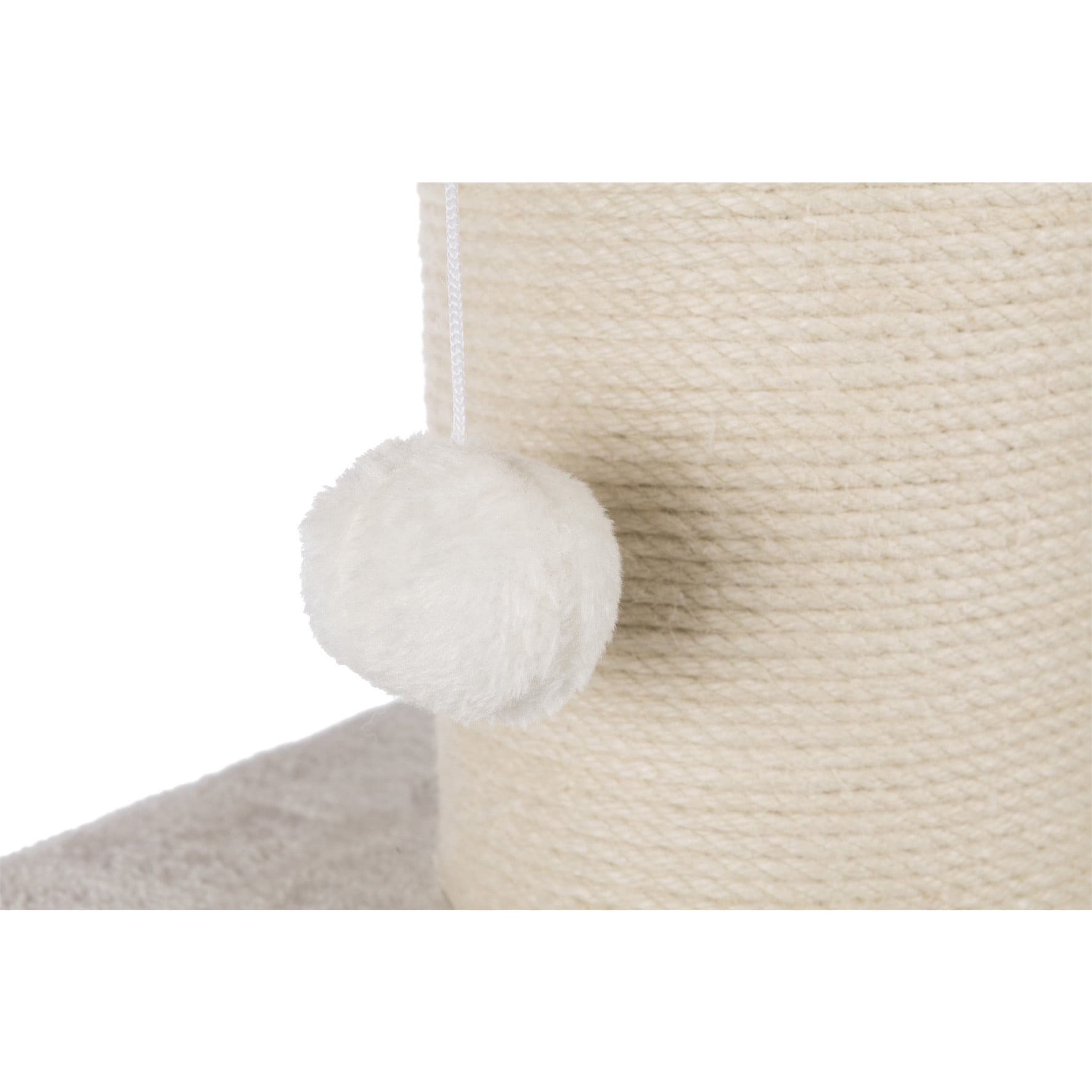 TRIXIE Ava XXL Jute & Plush 2-Level 34" Cat Tree with Scratching Post & Condo, Gray