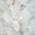 thumbnail image 3 of Northlight Pre-Lit White Alaskan Pine Artificial Christmas Tree - 6.5' - Warm White LED Lights, 3 of 6