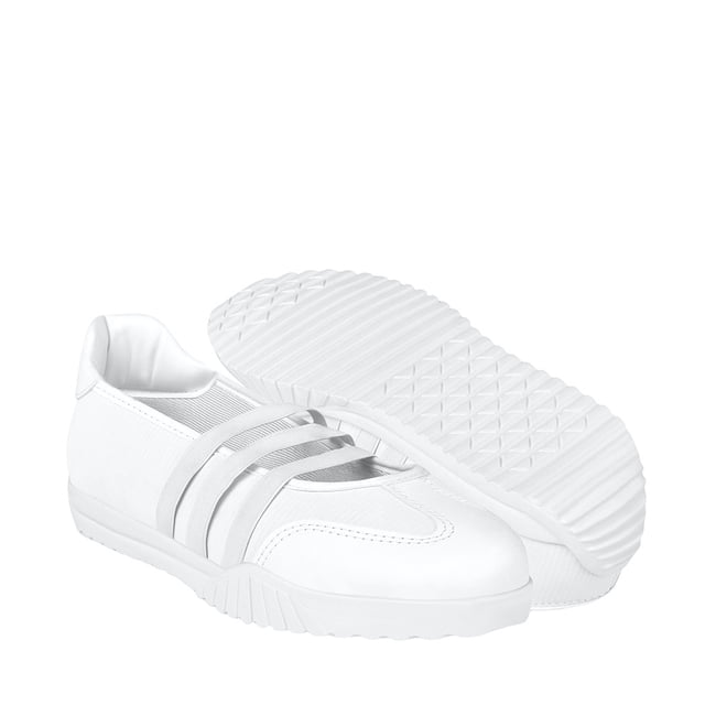 TENIS CASUALES STYLO MUJER 9747 SIMIPIEL BLANCO