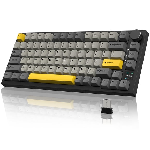 Teclado A.JAZZ AK820 Pro inalámbrico mecánico intercambiable en caliente RGB