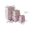 thumbnail image 3 of S/12 Rect. Nesting Boxes Soft Floral, 3 of 3