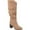 Taupe, variant on Journee Womens Aneil Wide Width Extra Wide Calf Stacked Heel Knee High Boots