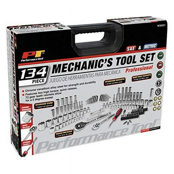 Perform Tool W30501 Mechanics Tool Set, 134 Piece