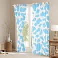 thumbnail image 3 of Homewish Cow Print Black Out Curtains for Boys Girls,Blue White Curtains Pack of 2 (42x63 Each),Farmhouse Animal Bedroom Curtains,Microfiber Bedroom Decor, 3 of 6