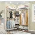 thumbnail image 2 of VIPEK L6 Medium Garment Rack L Shaped Clothes Rack Clothing Rack, Metal, 43.3"L x 43.3"W x 76.8"H, Max Load 750LBS, White, 2 of 7