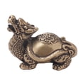 thumbnail image 4 of Brass Dragon Turtle Small Fengshui Statue, Home Decorations Accessories Ornament Chinese, 4 of 6