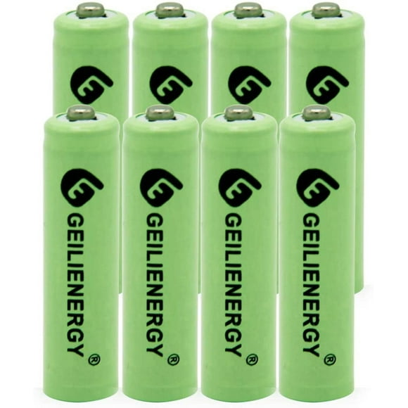 AIR-Solar Light Batteries AA Ni-CD AA 600mAh Rechargable Batteries,AA Rechargeable Batteries for Solar Light Solar Lamp Green Color(8PCS)