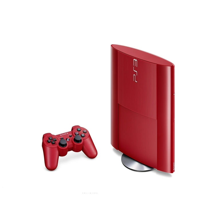 Restored Sony PlayStation 3 PS3 500GB Console Red (Refurbished) 