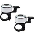 thumbnail image 2 of Timbres De Bicicleta De Carretera De Montaña 2x Campanas de bicicleta de metal Seguridad Ciclismo Manillar Sonido Alarma Cuerno Anillo (Plata) Likrtyny Accesorios para bicicletas, 2 of 4