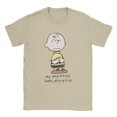 thumbnail image 3 of Camiseta oficial de Peanuts Charlie Brown Anxieties Snoopy para hombre, ropa de algodón, divertida camiseta de manga corta con cuello redondo, camiseta de talla grande, 3 of 5