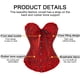 thumbnail image 3 of Corsé deshuesado con cordones para mujer, corpiño, lencería, Bodyshaper, Top, corsé de princesa, negro y rojo, 3 of 7