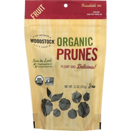 Pack of 8, Woodstock Organic Pitted Prunes, 11 oz