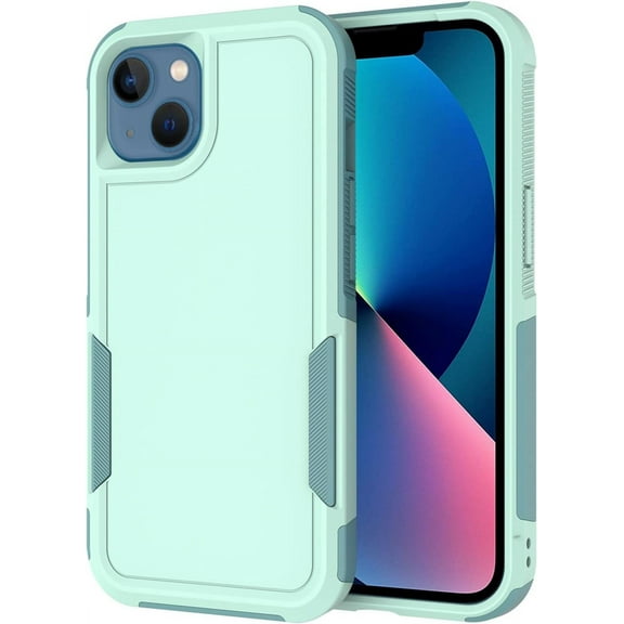 Designed for iPhone 14 & Apple iPhone 13 Cases,Heavy-Duty Tough Rugged Lightweight Slim Shockproof Protective Men Women Phone Case Cover for iPhone 13 (6.1",2021)[Mint Green]