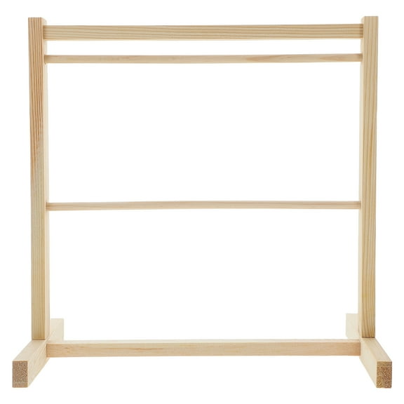 FRCOLOR Doll House Drying Rack Miniature Cloth Hangings Stand Organizer Khaki