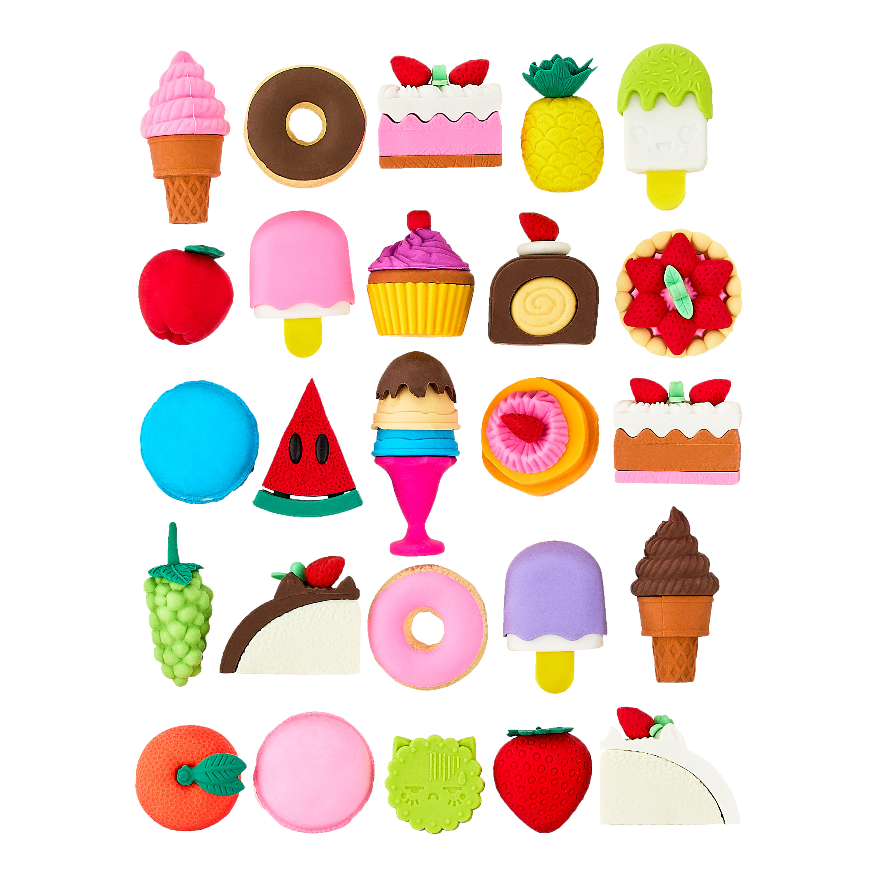 Borradores Pen+Gear Eraser Pals, Golosinas, 25 piezas 2