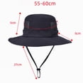 thumbnail image 4 of Travel Sun Hats for Women Women Beach Hat Breathable Bucket Hat For Men Women Outdoor Sports Casual Summer Sun Hat Adjustable Drawstring Lightweight Unisex Fishing Cap, 4 of 5