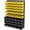 YELLOW+BLACK, variant on Wall Mounted Storage Bins, Nut and Bolt Organizer, Plastic Bolt Bin, Screw Organizer, Storage Bins for Garage