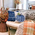 thumbnail image 4 of Fall Pillow Covers 20x20 inch Set of 4 Buffalo Plaid Fall Blue Pumpkin Throw Pillow Cover Autumn Thanksgiving Decoration for Home Couch Bed, 4 of 6