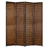 1" x 84" x 84" Brown Wood  Screen