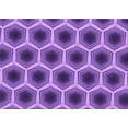 thumbnail image 1 of Ahgly Company Indoor Rectangle Patterned Purple Amethyst Purple Area Rugs, 2' x 4', 1 of 6