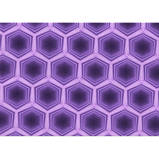 Ahgly Company Tapis Rectangulaire Lavable en Machine Intérieur Transitionnel Violet Améthyste, 7 Pieds x 9 Pieds