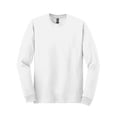 thumbnail image 6 of Gildan Men Long Sleeve Crewneck T-Shirt, Heavy Cotton Classic Fit 5 Pack Bulk White Tee, M, 6 of 7