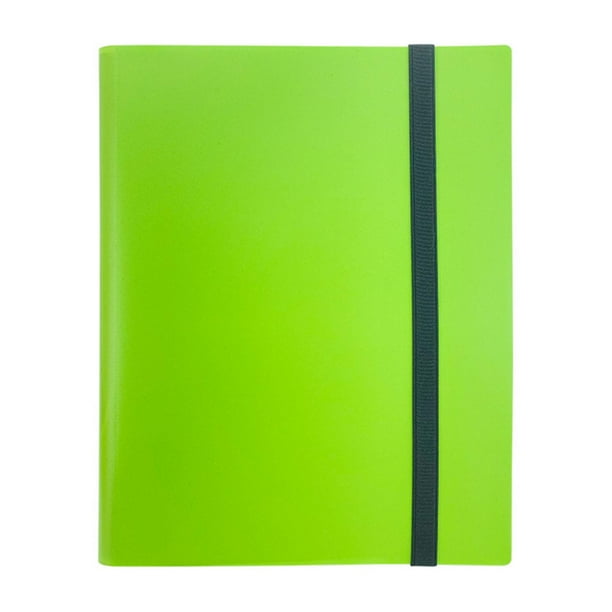 Álbum de tarjetas con 9 bolsillos, tapa de carga lateral, carpeta de bolsillo para TCG Baseball Verde
