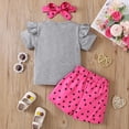 thumbnail image 5 of UAYOTSE Toddler Baby 6M 12M 18M 2T 3T Girl Outfits Floral Summer Clothes Infant Spring Ruffle Sleeve Shirt Tops Cute Shorts Set,Sizes 1-2 Years, 5 of 7