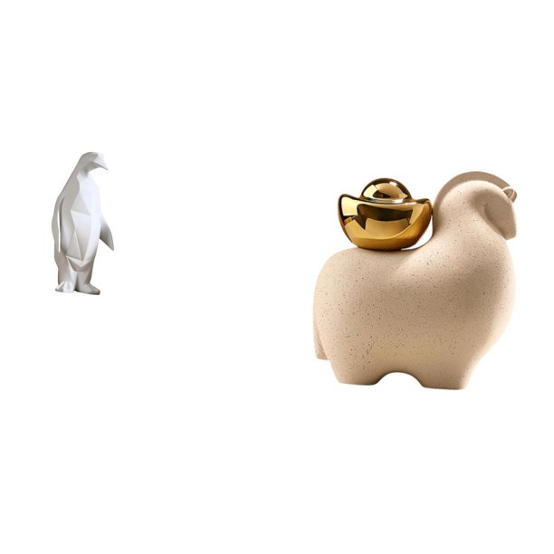Escultura de pingüino,Escultura de pingüino para decoración nórdica del hogar,Mini estatua de animal,Mini estatua de animal para decoración del hogar,manualidades artísticas,Escultura de